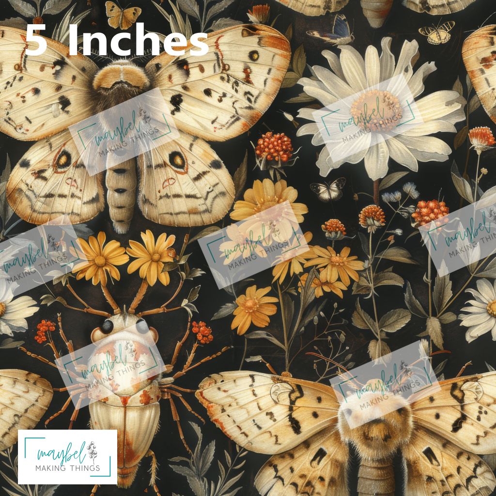 Daisy and Moth - Cotton Canvas 1m Retail