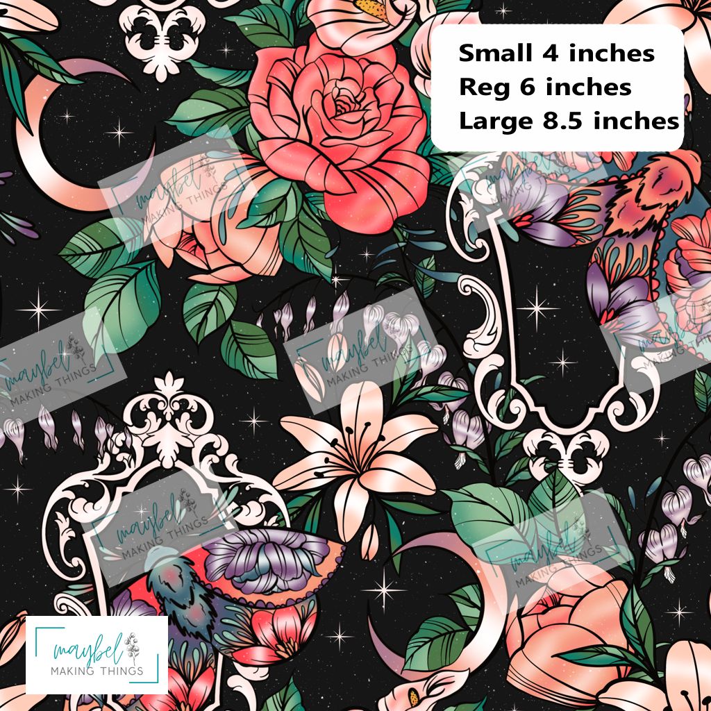 Framed Floral Black - Pre-Order Round 7 Mythical and Macabre July 2026