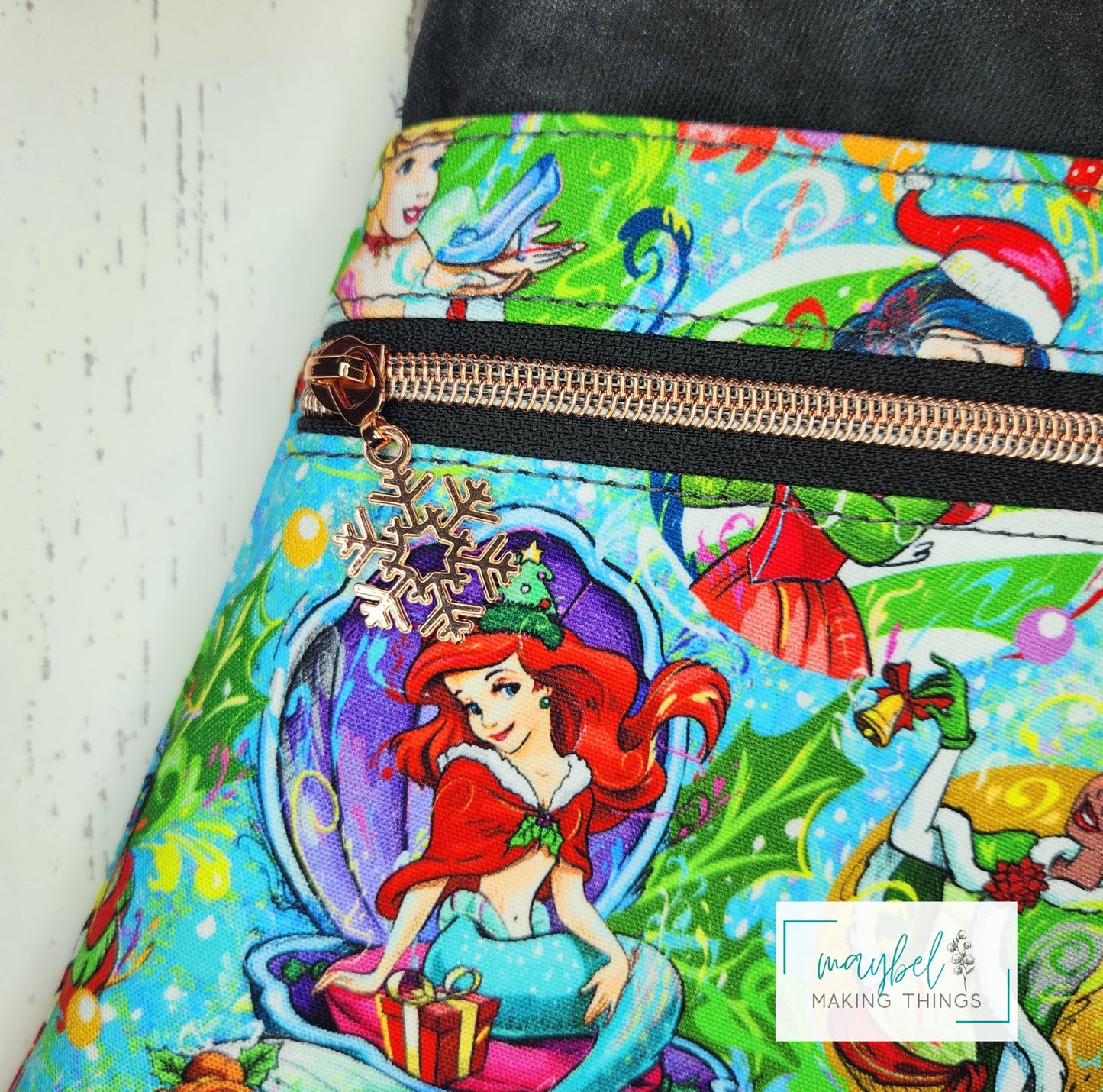 Large Book Sleeve -Christmas Princesses (In Stock)