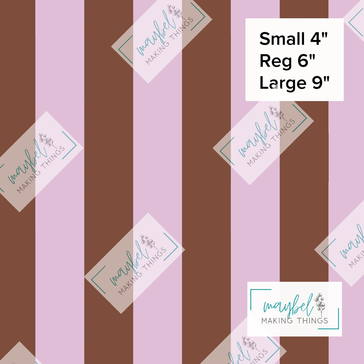 Brown Purple Stripes Coordinate - Pre-Order Round 10 Pretty Wild Things and Paperbacks October 2026