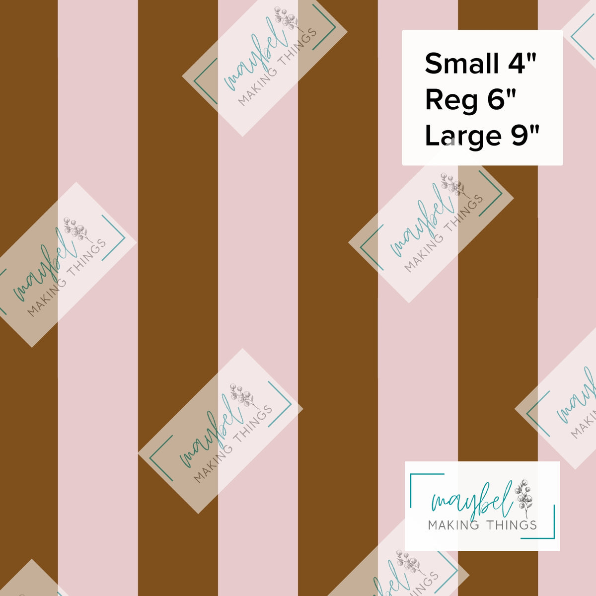 Brown Blush Stripes Coordinate - Pre-Order Round 10 Pretty Wild Things and Paperbacks October 2026