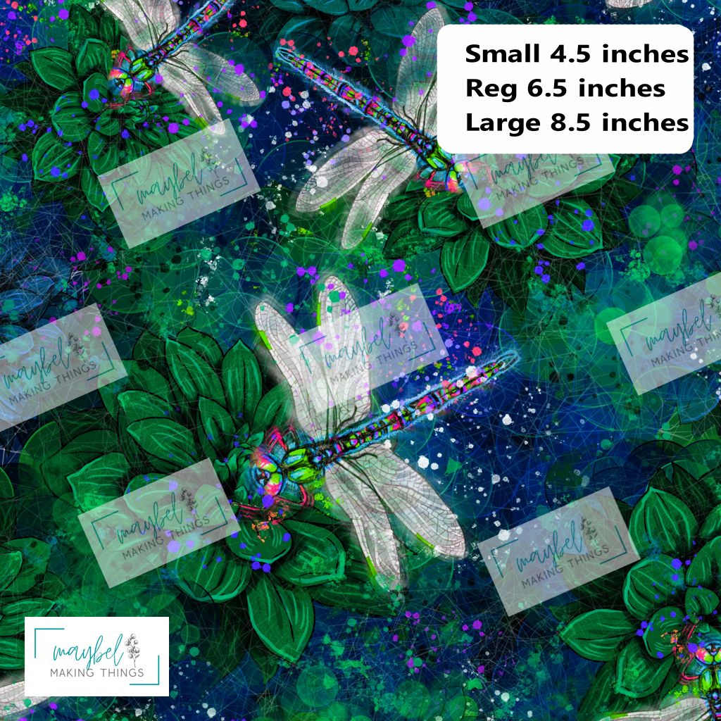 Green Dragonfly - REGULAR - Cotton Canvas 1m Retail