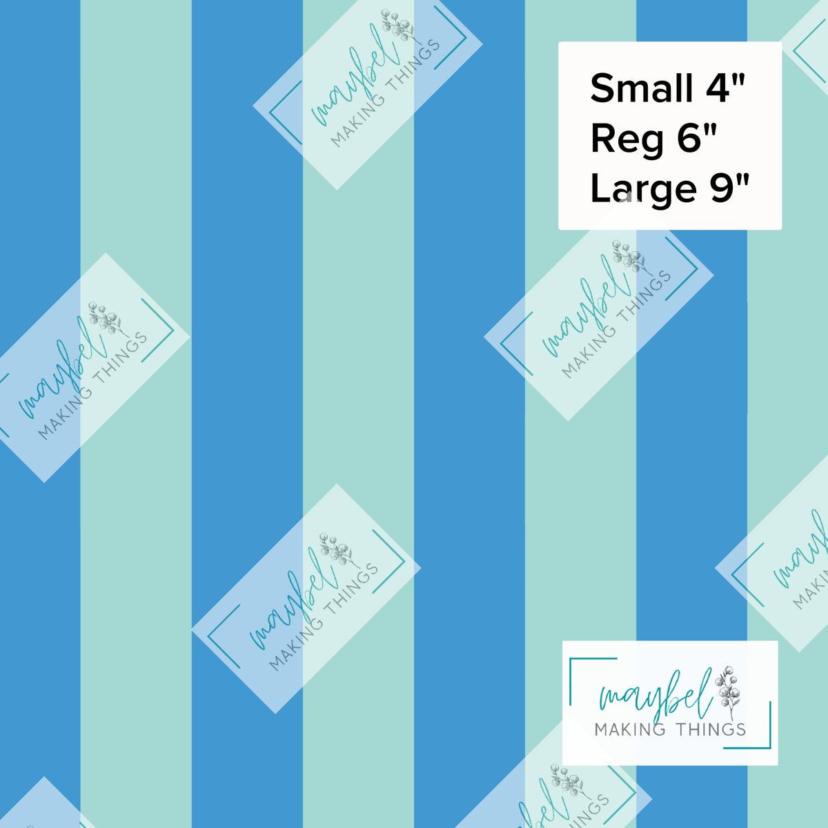 Blue Seafoam Stripes Coordinate - Pre-Order Round 10 Pretty Wild Things and Paperbacks October 2026