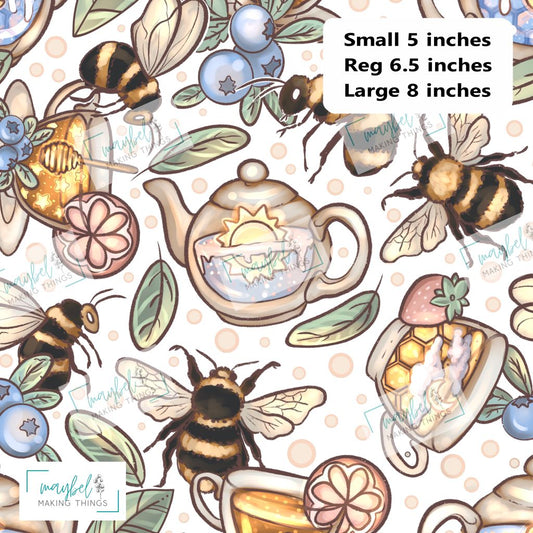 Bee's and Tea Light LARGE - Cotton Canvas 1m Retail