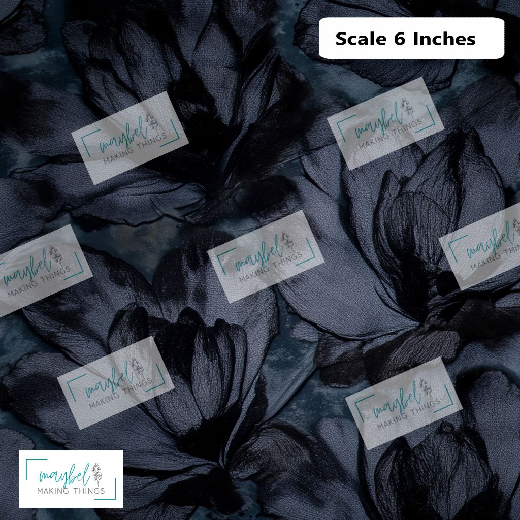 Black Dahlia Coordinate - Smooth Vinyl 0.5m Retail