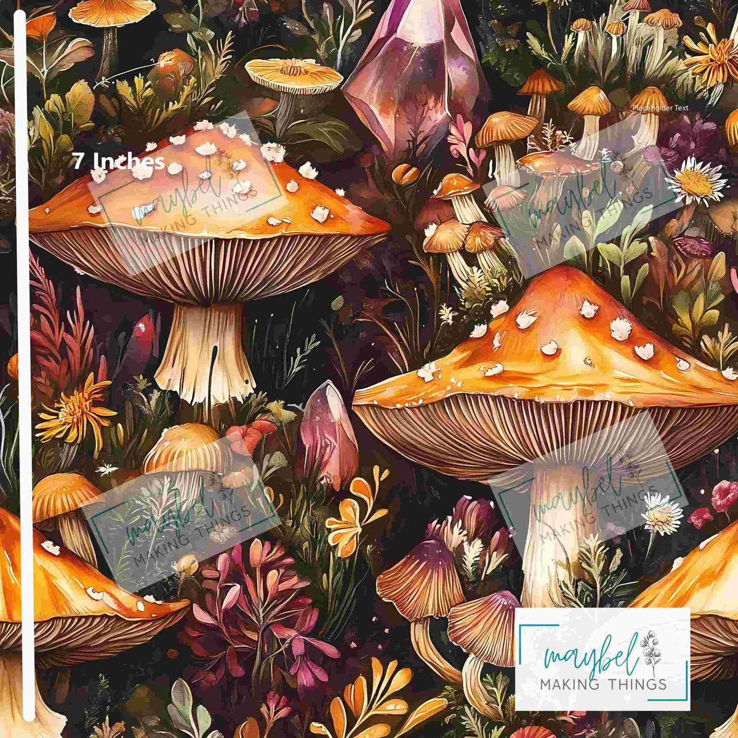 Brown Mushroom - Litchi Vinyl 0.5m Retail