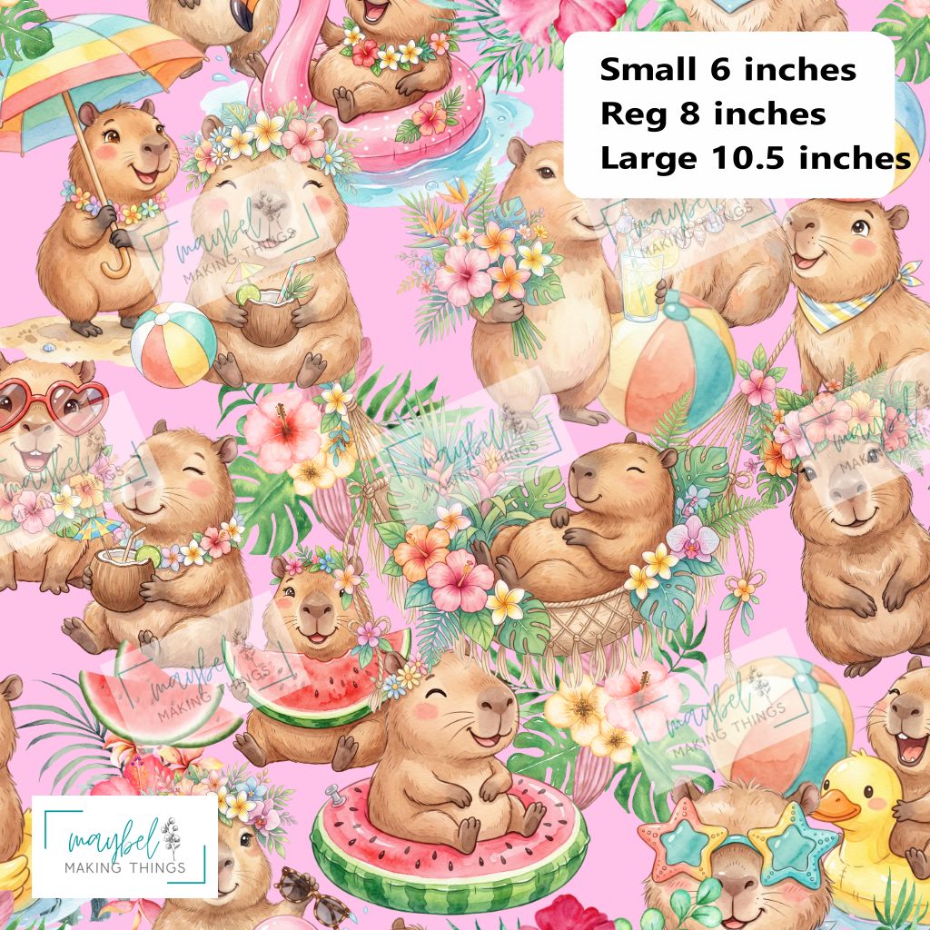 Pink Capybara (Fran) - Pre-Order Round 9 Paws, Petals and Pages September 2026