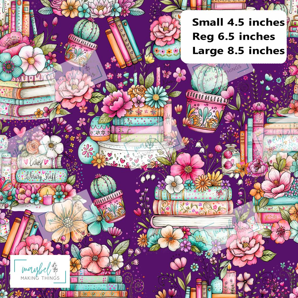 Floral Books Purple (Fran) - Pre-Order Round 9 Paws, Petals and Pages September 2026
