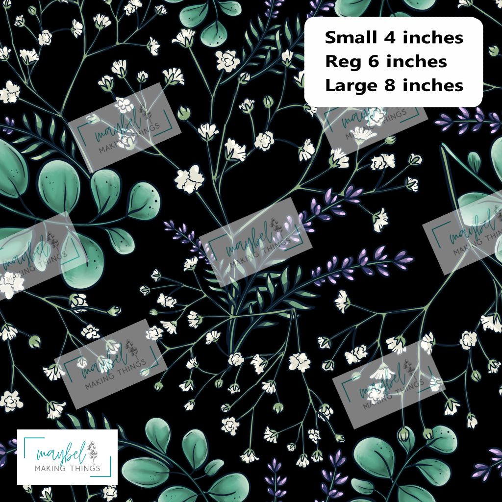 Green leaves co-ord - REGULAR- Cotton Canvas 1m Retail