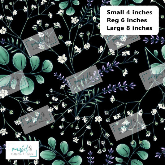 Green leaves co-ord - REGULAR- Cotton Canvas 1m Retail