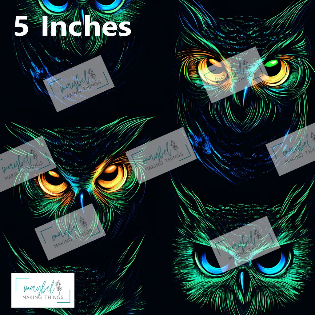 Green Owls - Litchi Vinyl 0.5m Retail