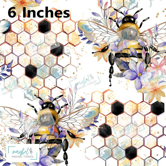 Honey Bee White - Cotton Woven 1m Retail