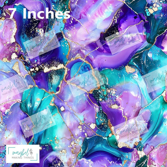 Jewel Tone Galaxy Marble - Smooth Vinyl 0.5m Retail