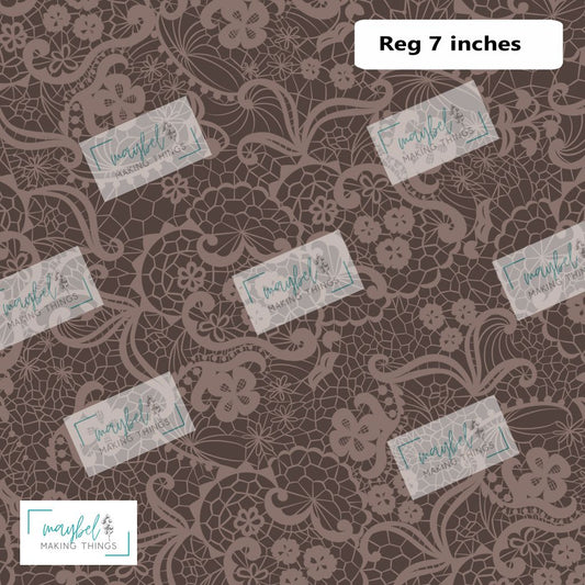 Lace Dreams Chocolate - Smooth Vinyl 0.5m Retail
