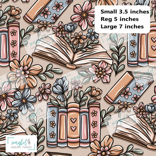 Latte Books Floral Regular - Smooth Vinyl 0.5m Retail