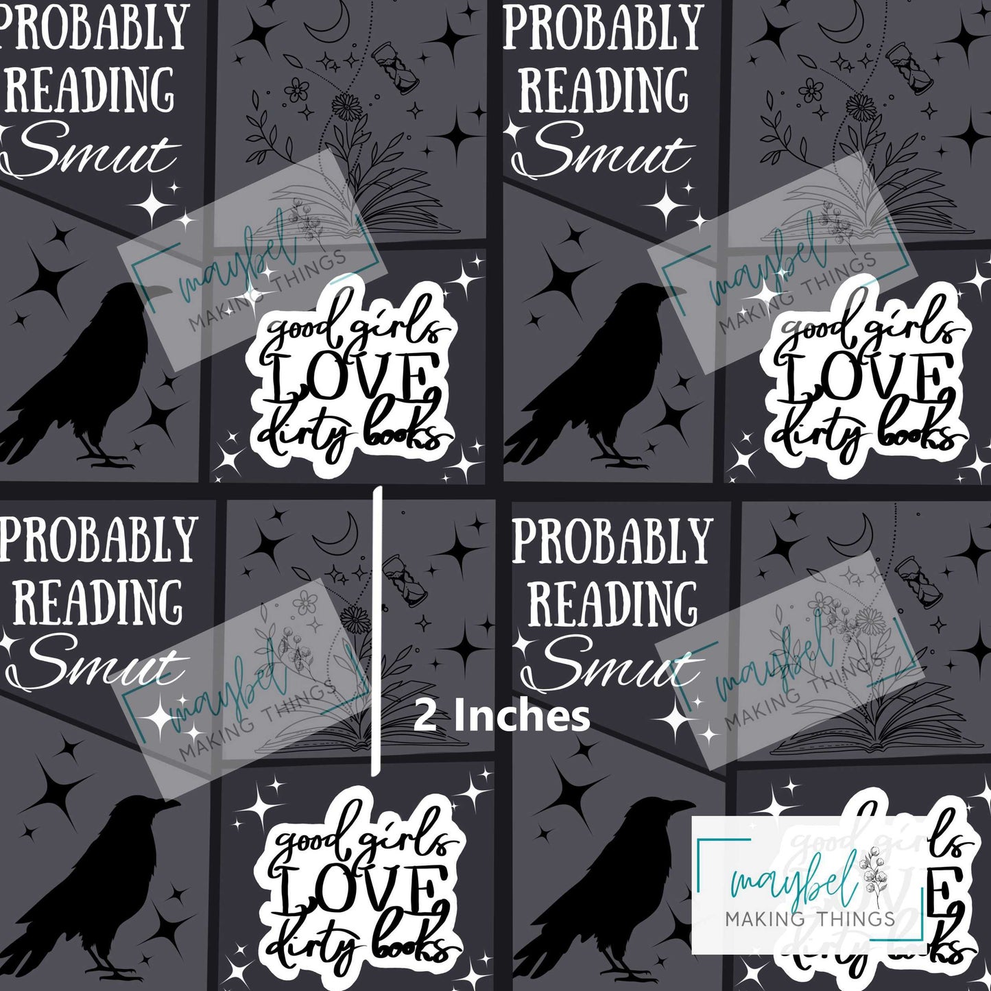 Raven books - Good girls love to read dirty books - Smooth Vinyl 0.5m Retail