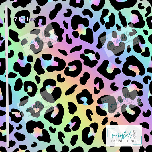 Pastel Holo Leopard - Smooth Vinyl 0.5m Retail