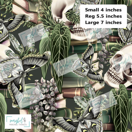 Skulls, Moths and Books Green - Pre-Order Round 5 After Midnight May 2026