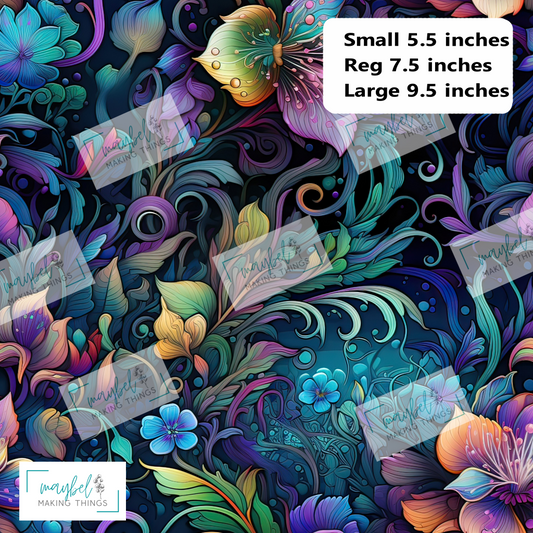 Vivid floral 2 - Smooth Vinyl 0.5m Retail