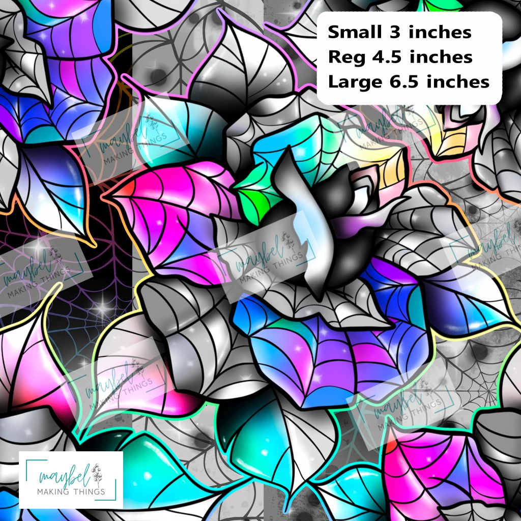 Wednesday Roses - SMALL - Litchi Vinyl 0.5m Retail