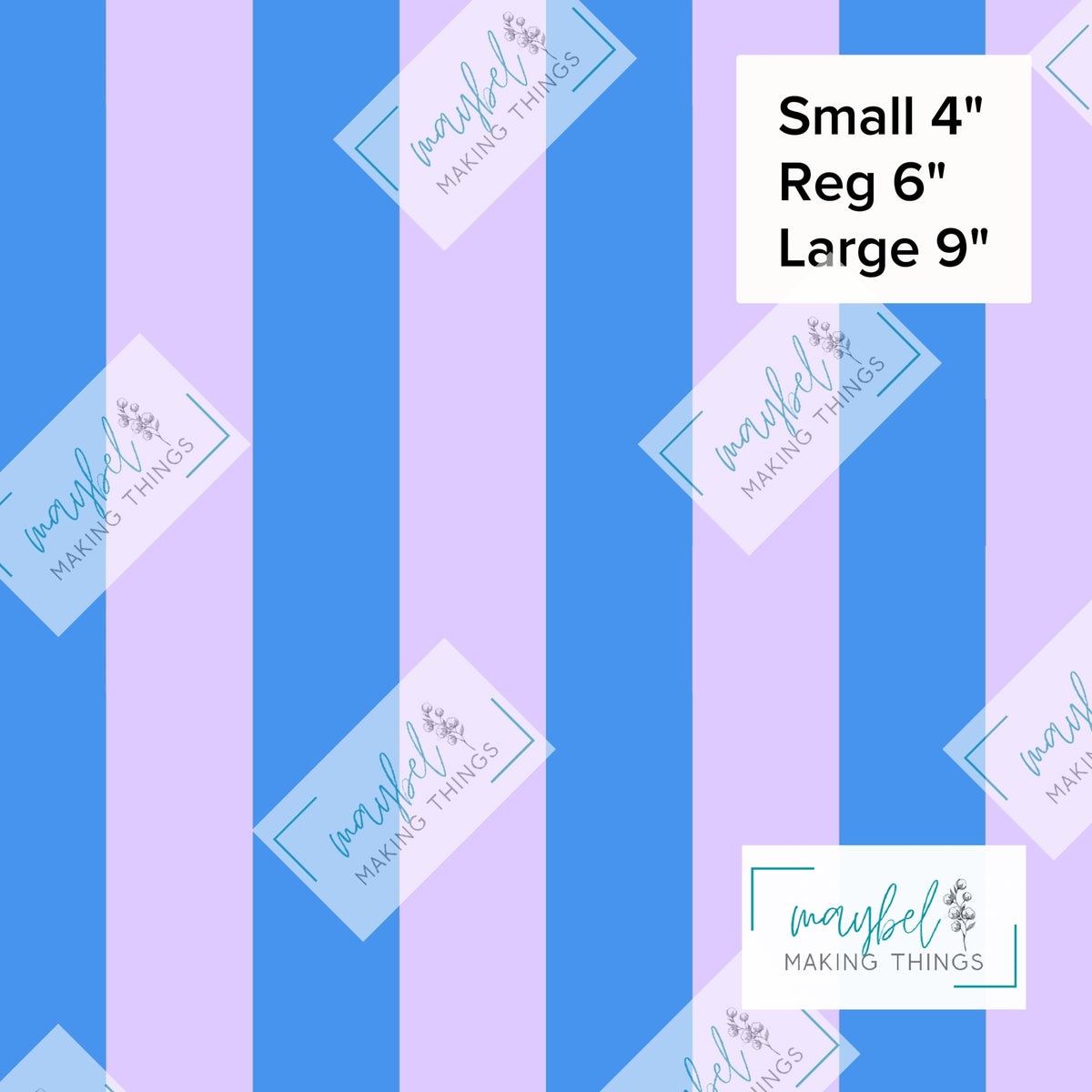 Purple Periwinkle Stripes Coordinate - Pre-Order Round 10 Pretty Wild Things and Paperbacks October 2026