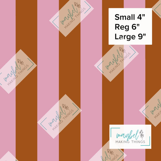 Mauve Rust Stripes Coordinate - Pre-Order Round 10 Pretty Wild Things and Paperbacks October 2026