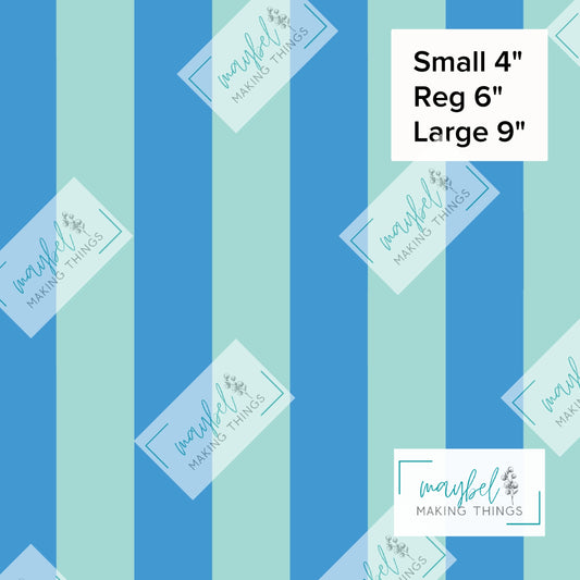 Blue Seafoam Stripes Coordinate - Pre-Order Round 10 Pretty Wild Things and Paperbacks October 2026