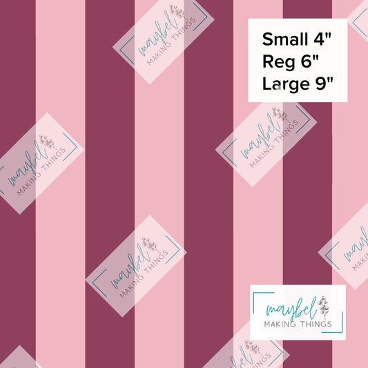Maroon Pink Stripes Coordinate - Pre-Order Round 10 Pretty Wild Things and Paperbacks October 2026