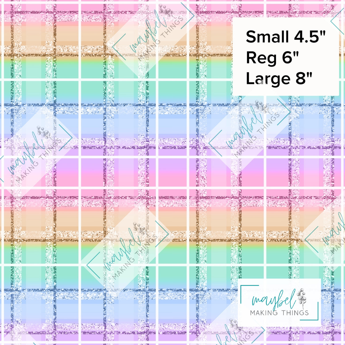 Pastel Ombre Tartan Coordinate - Pre-Order Round 10 Pretty Wild Things and Paperbacks October 2026