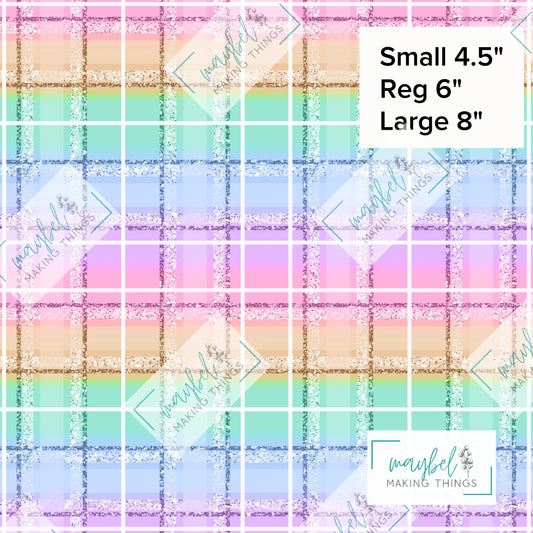 Pastel Ombre Tartan Coordinate - Pre-Order Round 10 Pretty Wild Things and Paperbacks October 2026