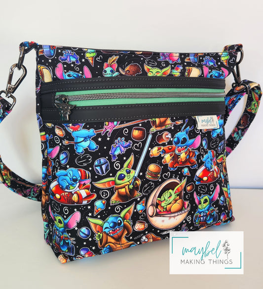 Crossbody Bag - SW's Alien "The One With More Me Know"