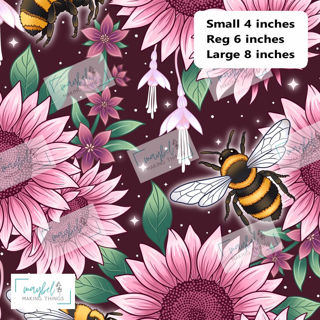 Pink Sunflower Honey Bee - Pre-Order Round 8 Bloom in the Wild August 2026