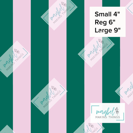 Green Pink Stripes Coordinate - Pre-Order Round 10 Pretty Wild Things and Paperbacks October 2026
