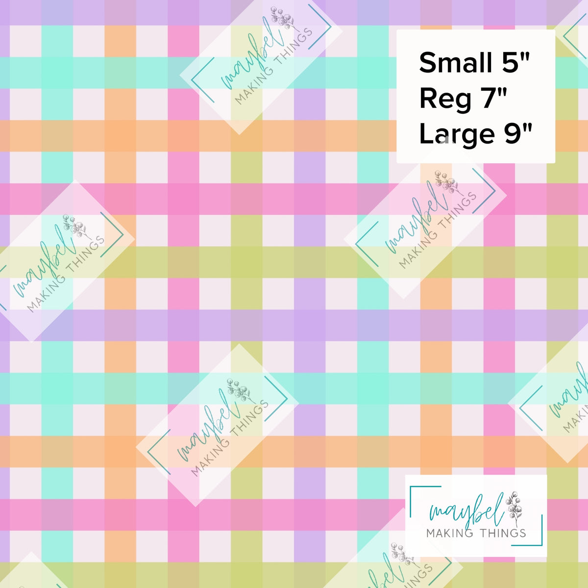 Bright Pastel Gingham Coordinate - Pre-Order Round 10 Pretty Wild Things and Paperbacks October 2026