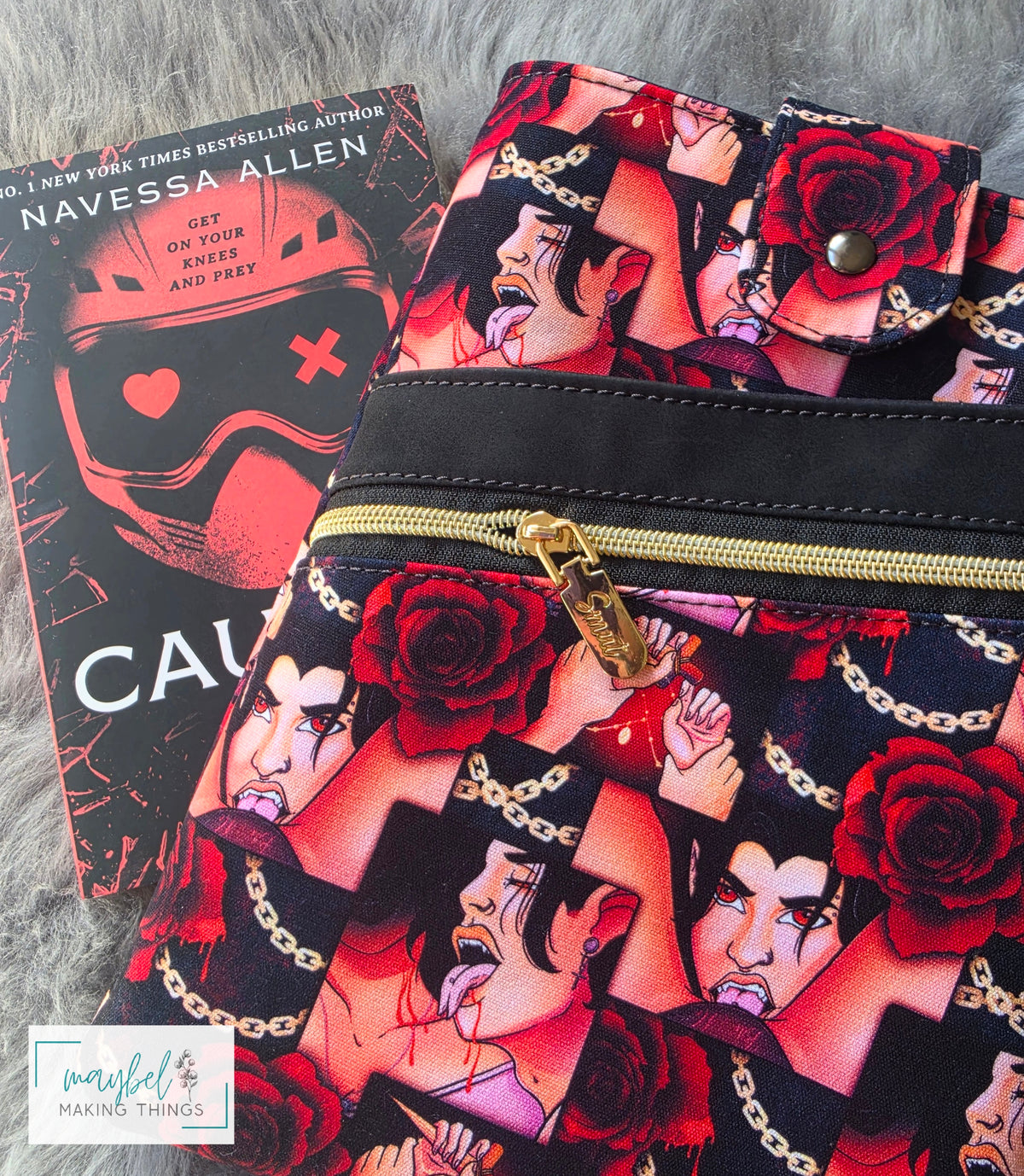 Large Book Sleeve - Vampire Suck Me (In Stock)