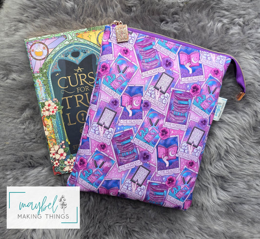 Large Book Sleeve top zip - Tarot Tomes - (In Stock)