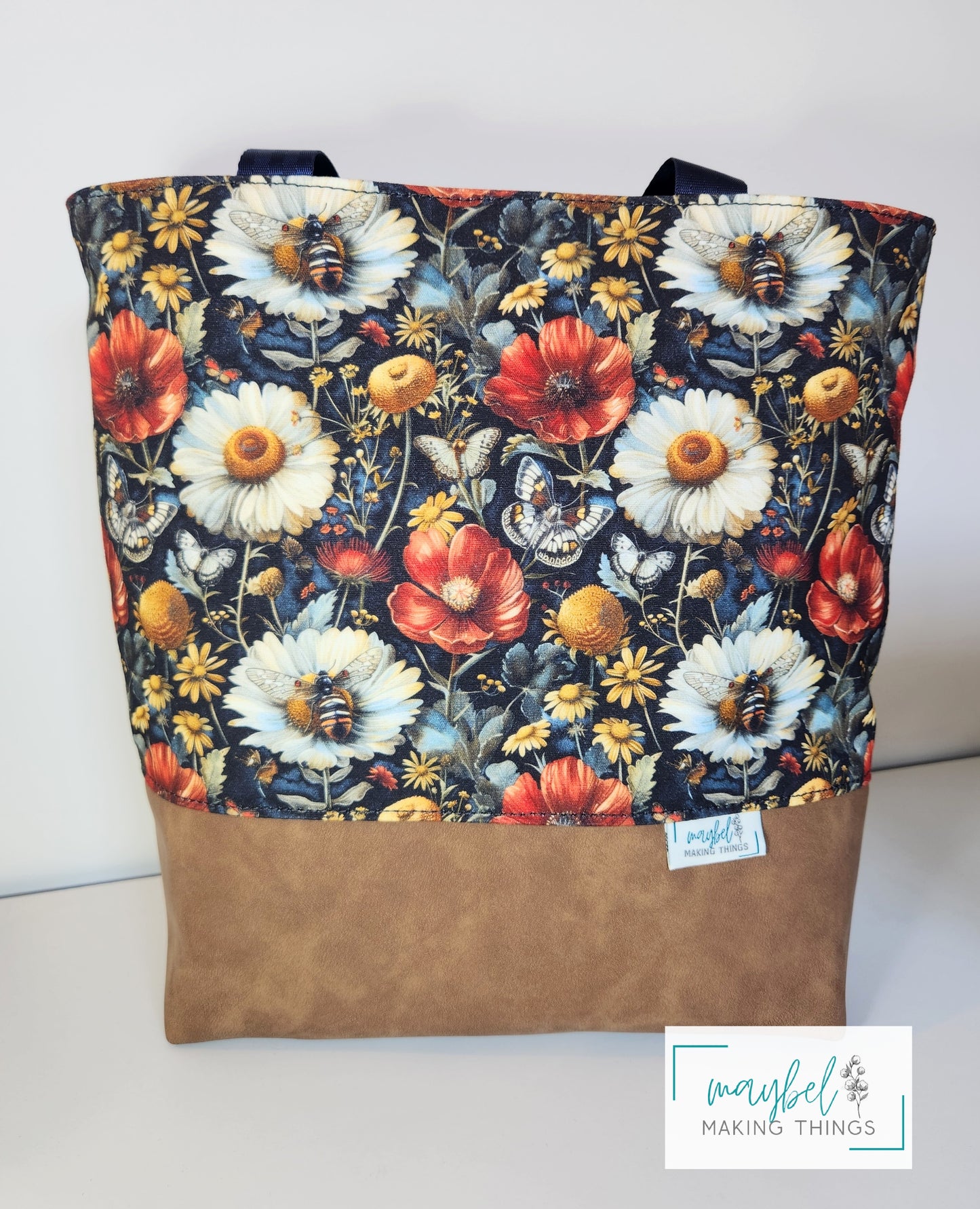 Tuesday Tote - Daisy and Bees - Stock