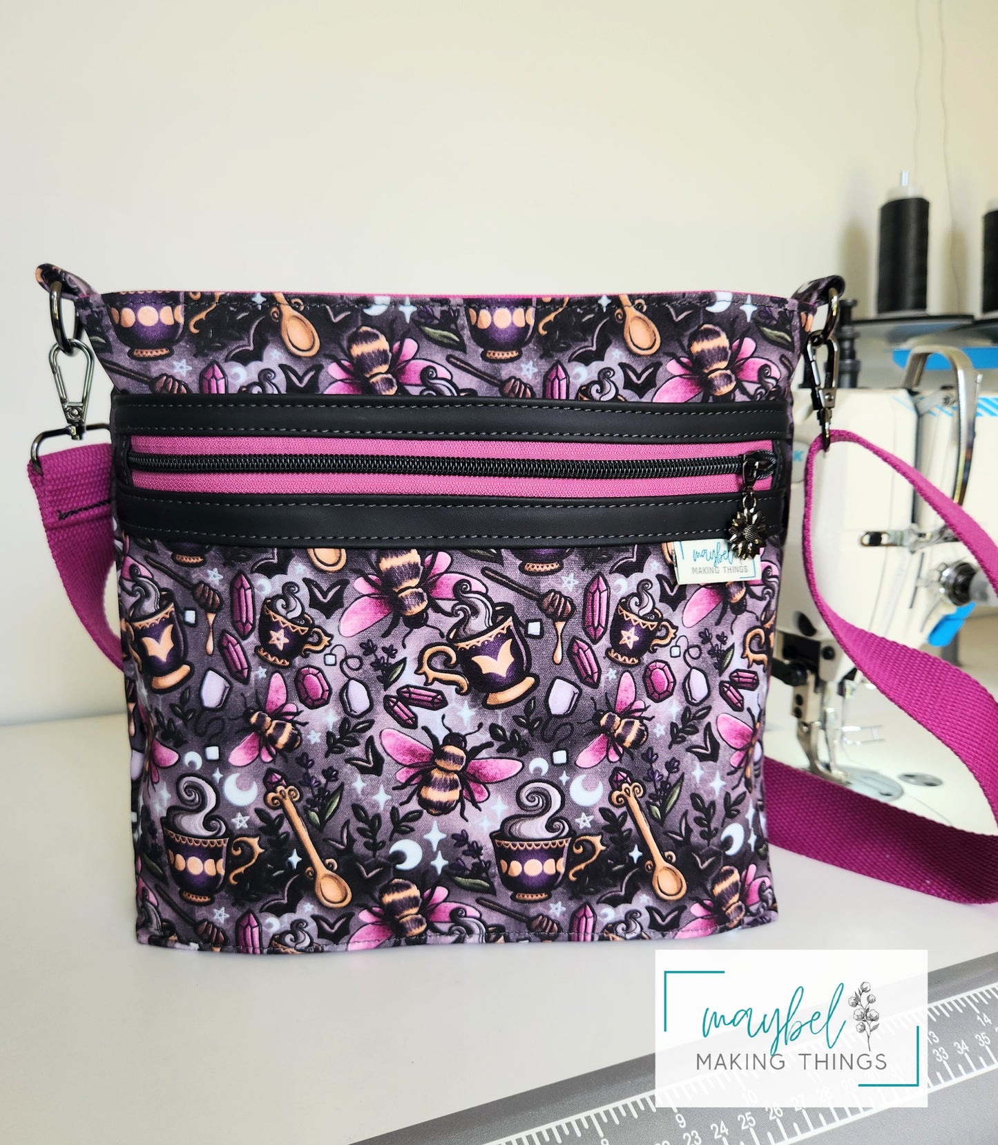 Crossbody Bag -Honey Tea Charcoal "The One With More Me Know"