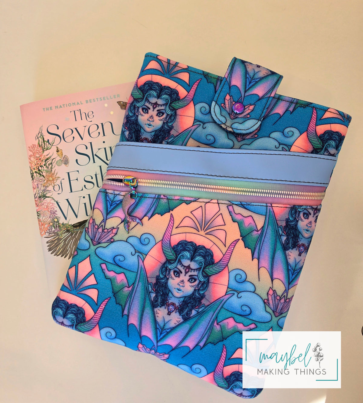 Large Book Sleeve - Ocean DragonMiss (In Stock)