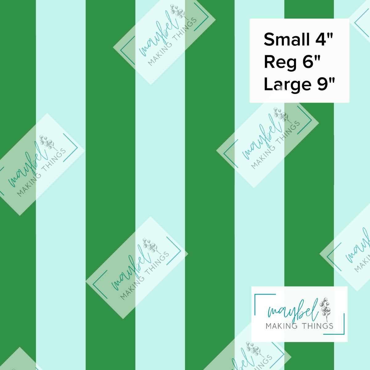 Green Mint Stripes Coordinate - Pre-Order Round 10 Pretty Wild Things and Paperbacks October 2026