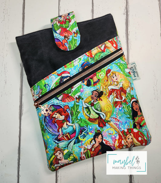 Large Book Sleeve -Christmas Princesses (In Stock)